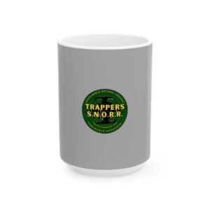 Trappers S.N.O.R.R. Ceramic Coffee Mug – Fun Outdoor Adventure Cup, Gift for Campers, Nature Lovers, Hiking, Birthday, or Holiday