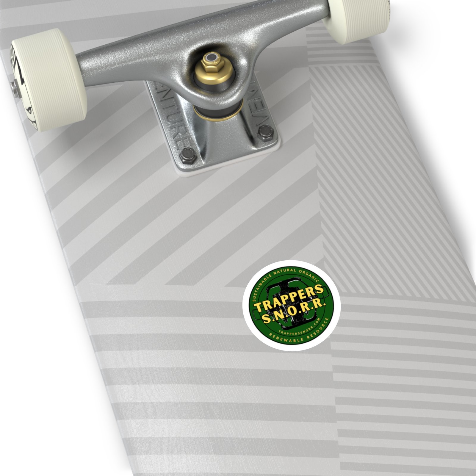 Eco-Friendly Round Stickers, Outdoor Decor, Laptop Decals, Sustainable Branding, Trappers S.N.O.R.R. Stickers, Waterproof Labels - Image 3