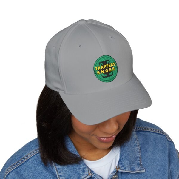 Closed-Back Structured Cap with Trappers S.N.O.R.R Emblem | Trendy Hat for Outdoor Enthusiasts, Gift for Nature Lovers, Summer [...] - Image 3