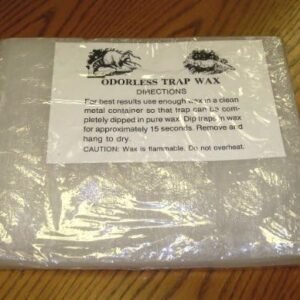 Economy White Trap Wax, 5 lb. Bar.