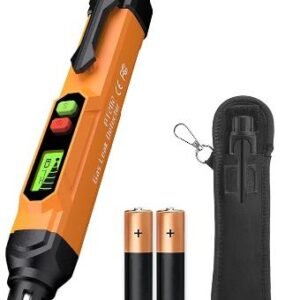 Gas Leak Detector; VITITE Propane and Natural Gas Detector; Mini Portable Gas Alarm to Locate Combustible Gas Leak Sources for Home and RV (Includes 2 Batteries & Carrying Pouch) - Orange