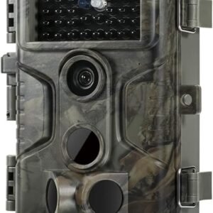 GardePro A3S Trail Camera, 64MP 1296p Game Camera with Clear 100ft No Glow Night Vision, Fast 0.1s Trigger Speed Motion Activated Waterproof, H.264 MP4 Video