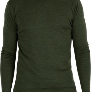 MERIWOOL Mens Base Layer - 100% Merino Wool Midweight Long Sleeve Thermal Shirt