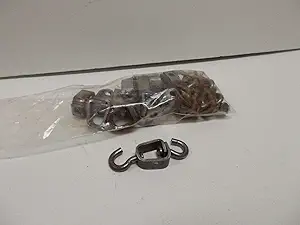 Montree Shop 12 Heavy Duty Trapping Swivels with J Hooks (Trapping Supplies Trap Fastener)_AB