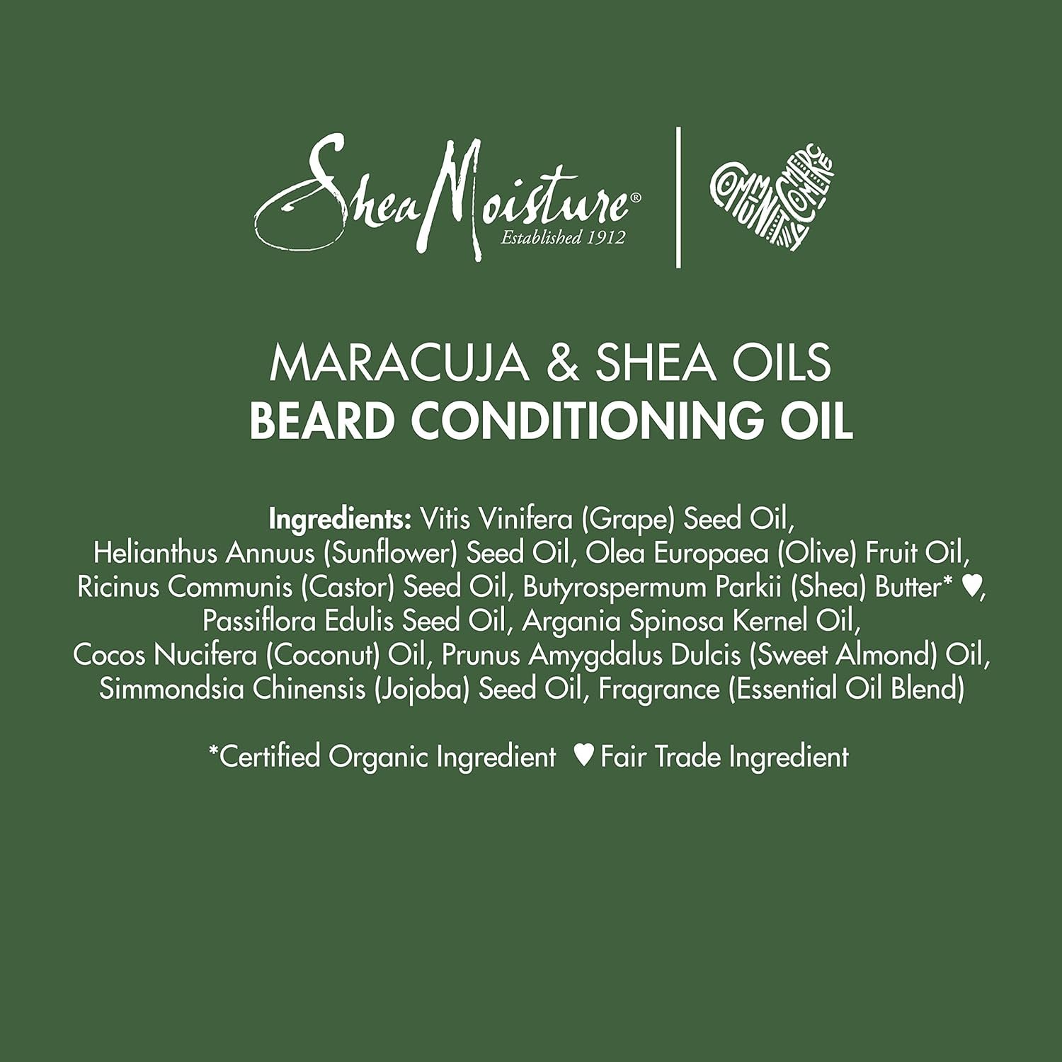 SheaMoisture Beard Conditioning Oil for a Full Beard Maracuja Oil and Shea Butter to Moisturize and Soften 3.2 oz - Image 7