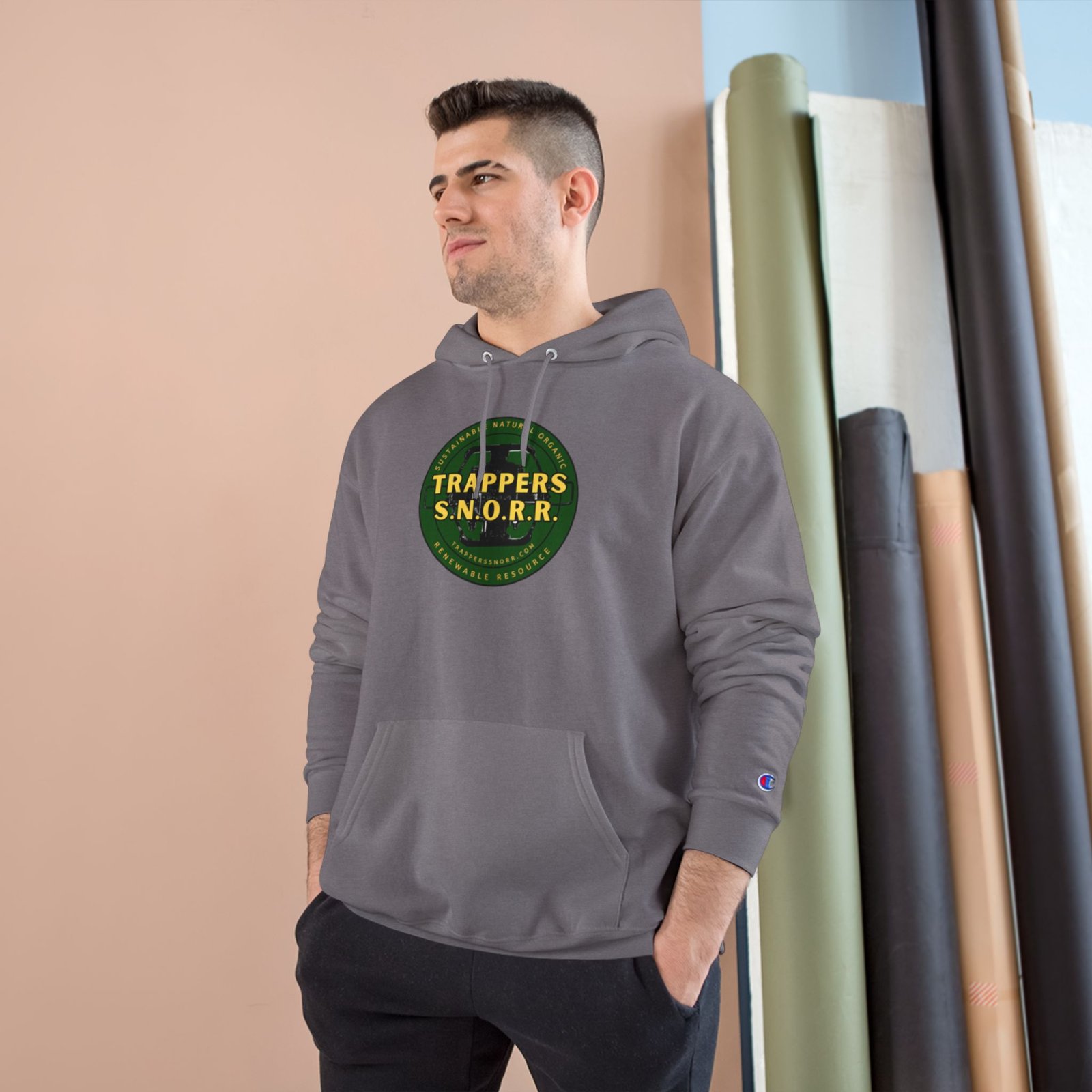 Hoodie — Trappers S.N.O.R.R. Wildlife Conservationist Logo Pullover - Image 3
